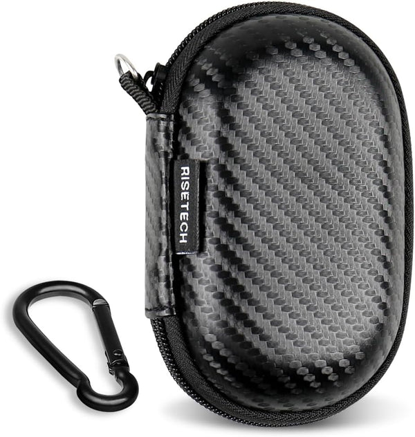 Earbud Case Holder, Wired Headphone Storage Pouch, Hard EVA Small Zipper Bag for Wireless Earbuds and Headphones