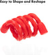 Gesipor 20 PCS Silicone Cable Ties, Reusable Rubber Twist Ties for Bundling and Holding, Indoor/Outdoor Use