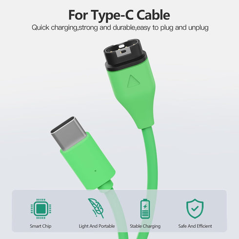 AWINNER Charger Cable for Garmin Watch, USB C - 2 Pack