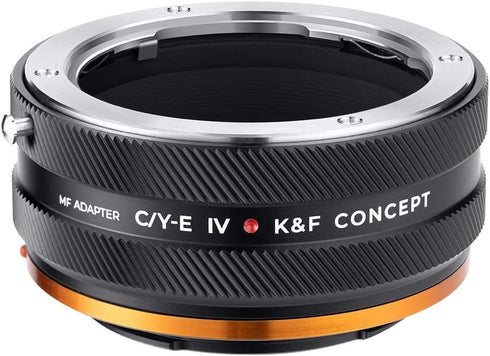 K&F Concept IV PRO C/Y-NEX Lens Mount Adapter, Manual Focus Compatible with Contax/Yashica SLR Lens to Sony-E NEX Mount
