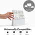 Macally Bluetooth Number Pad for Laptop, Rechargeable Wireless Numeric Keypad, Slim 35 Key Wireless Number Pad for Data