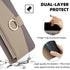 Asuwish iPhone 12 Pro Wallet Case: Gray Flip Cover with Screen Protector, Card Holder, Strap & Stand for Women & Girls.