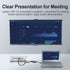 TIMEJONS 3.0 4K@30hz, 2 1080P USB A to HDMI Adapter for Windows HDMI & VGA Splitter Hub for Monitors Large Screen