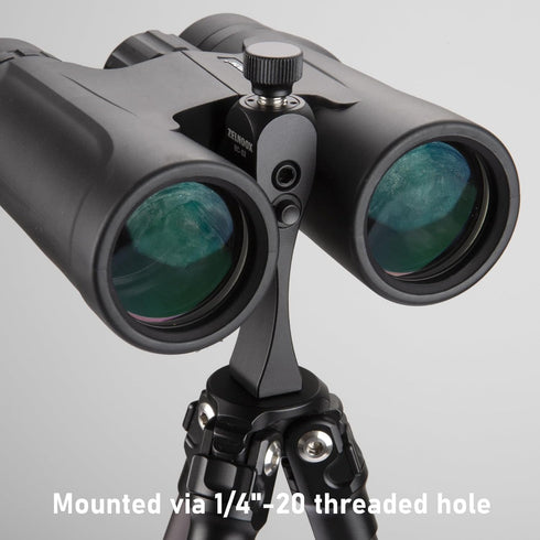 Binocular Tripod Adapter, 1/4 inch Threaded Mounting Stud, Built-in Arca Dovetail, Compatible ARCA/RRS Dovetail