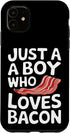 Bacon Meat Breakfast Bacons Bacon Just A Boy Who Loves Bacon Case for iPhone 11