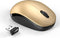 seenda Wireless Mouse with Nano USB Receiver, Noiseless 2.4G Wireless Mouse for MacBook, Notebook, PC (Black & Gold)