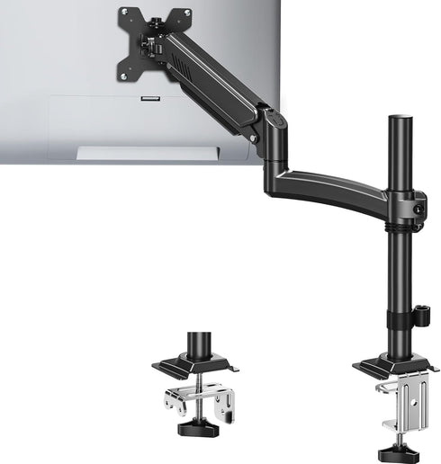 MOUNTUP Single Monitor Arm Holds 4.4-22lbs, Monitor Stand for Desk, Height Adjustable Monitors