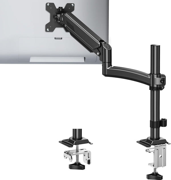 MOUNTUP Single Monitor Arm Holds 4.4-22lbs, Monitor Stand for Desk, Height Adjustable Monitors