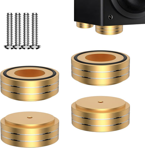 Viborg HiFi Speaker Spikes Isolation Stand Feet Pads 58x22MM, 4X Speaker Floor Protector