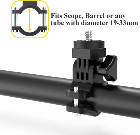 Universal Scope Phone Mount Holder - Adjustable Bike and Motorcycle Handlebar Phone Mount Adapter