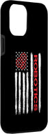 iPhone 14 Plus Robotics American Flag Engineer Gear Robot Case