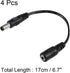 uxcell 16cm Female to Male DC Power Extension Cable Connector for CCTV Security Camera, 4pcs