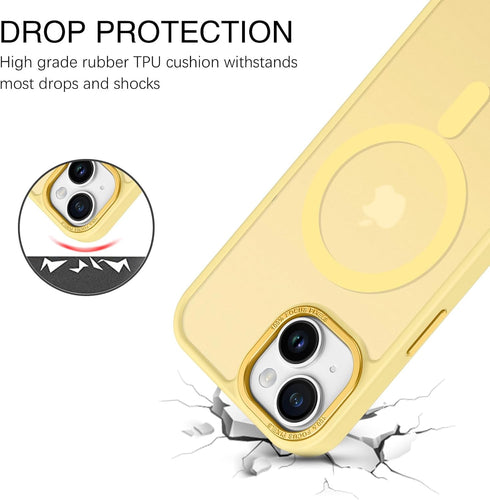 BENTOBEN iPhone 15 Plus Case, Translucent Matte Slim Shockproof Magnetic Phone Case, Protective Cover for 6.7 inch
