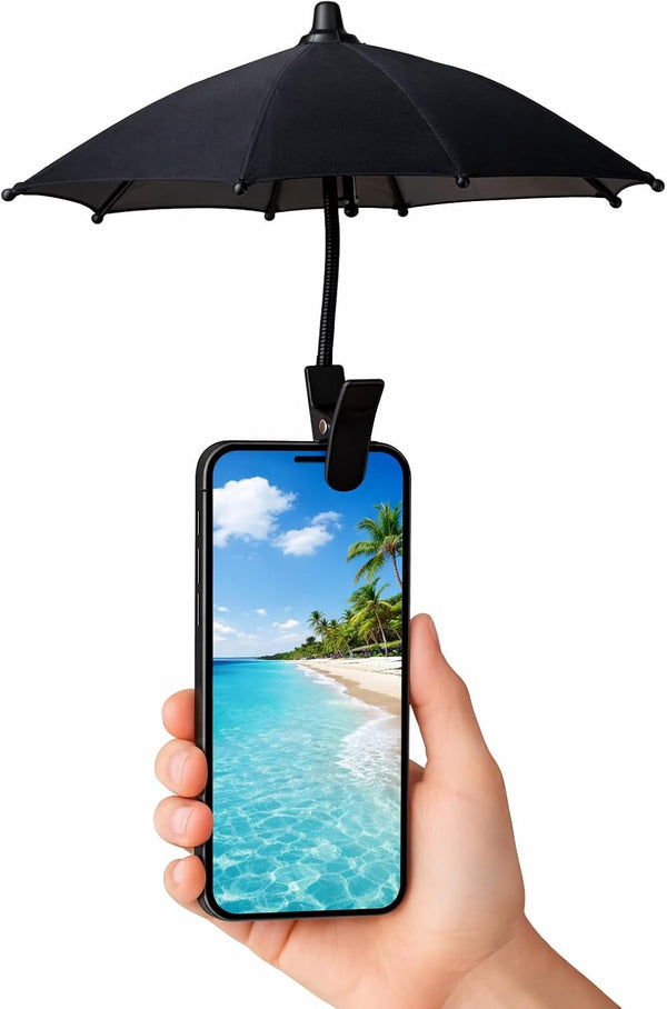 Generic Phone umbrella - Outdoor Phone Sun Shade Shield with Flexible Angle Design