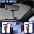 ZIMISI 360 Rearview Mirror Phone Mount Holder for Car, Rotating Adjustable Car Phone & GPS Holder, Universal