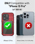 WIFORT Waterproof Case for iPhone 13 Pro, Metal Rugged Full Body Shockproof Aluminum Cover with Built-in Screen