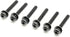 Replacement Screws 1 Set of Metric Screws (Model RS-198299) Pan Head - Philips Drive - Black Plated (Pack of 6)