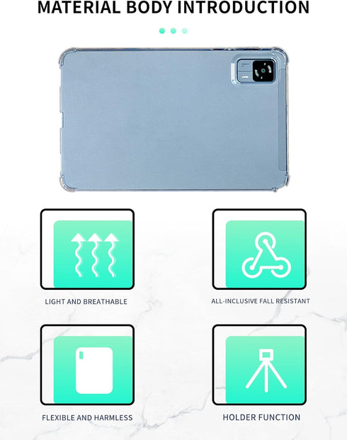 Clear Case for Headwolf FPad5/FPad5 Pro 8.4 Inch Tablet, Thin Slim Lightweight Scratch Proof Durable Protection