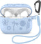 MATEPROX Flower Design Compatible with AirPods Pro 3 Case with Keychain/Hand Strap, Airpod