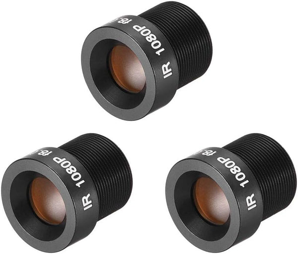 uxcell 3 Pcs 8mm Focal Length CCTV Camera Lens 1080P F2.0 1/2.7 Inch Wide Angle for CCD Camera