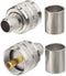 wlaniot PL259 Crimp Connector, 2pcs Male Connector for LMR-400 RG-213 CB Ham Radio Antenna