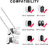 2Pack Flexible Clamp Mount for Arlo Cam, Pro/Pro 2/Pro 3/Ultra, Flexible Gooseneck Mounting Bracket (White)