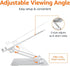 Amazon Basics 15.6 Inch, Sturdy and Portable Ergonomic Laptop Stand for Desk, Height Adjustable Riser with Ventilated