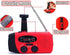 5000mAh Hand Crank Emergency Weather Radio, AM FM NOAA Solar Radio with LED Flashlight and Power Bank Charger