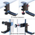 Headphone Hook Desk, Foldable Headset Holder Clamp Hanger Mount with Built-in Cable Clip Organizer
