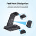 Wireless Charger for Samsung with Clock, 3 in 1 Charging Station for Samsung Galaxy S24 Ultra/S23 Ultra/Z Flip 6/5/Fold