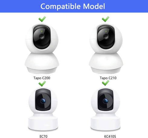 Wall Mount for TP-Link Tapo C210/C200 and Kasa Indoor Pan EC70/KC410S, Adjustable Security Camera Bracket Holder