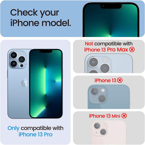 4 Pack Privacy Screen Protector for iPhone 13 Pro, 2 Pack Camera Lens Protector, 9H Hardness Scratch Resistant Tempered