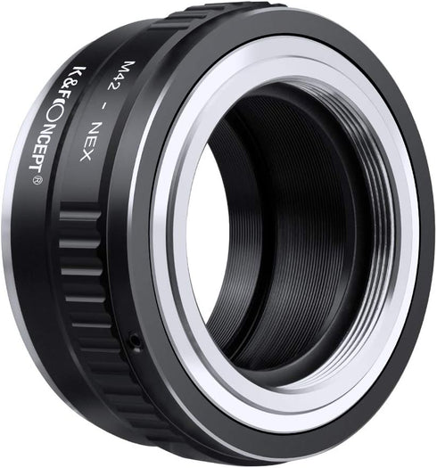 K&F Concept Lens Mount Adapter, M42 Lens to NEX E-Mount Camera, Compatible with Sony Alpha NEX Series