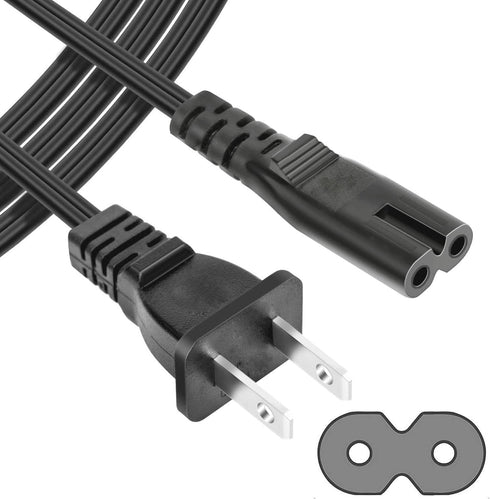 Dafalip FANGOR DR. J Professional HI-04 Mini 2 Prong 5FT Power Cord Cable