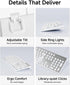 SEUNKWANG GX710S EWEADN Backlit Computer Keyboards, Wired USB Keyboard with White Backlit, Metal Panel, Plug and Play