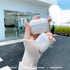 Olytop Cute Glitter Airpods Pro 2nd/1st Generation Case with Cleaner Pen, Shell Pattern Cover with Luxury Pearl Keychain