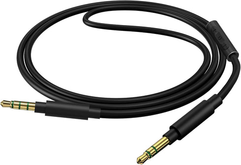 Geekria Audio Cable with Mic, Compatible with ATH-M50xBT2/SR5, Pioneer SE-MS7BT Headphones, 1/8" to 3.5mm Replacement