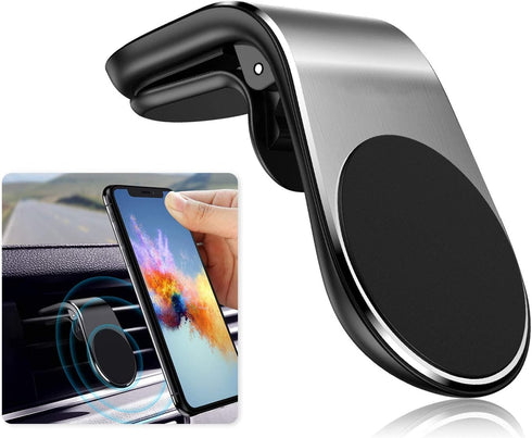 Mozff Black Universal Holder Clip Car Air Vent Magnetic Mount Holder Bracket for