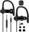 Wired Earbuds Over Ear Headphones for School Students, Microphone Noise Canceling 3.5mm Earphones for Tablets, iPod,