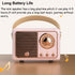 Baolira Retro Bluetooth Speaker, Portable Wireless Speaker with Crystal Clear Stereo Sound Rich Bass, Best Birthday