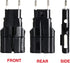 ROAD WARRIOR Universal Travel Plug Adapter Europe/UK/Australia/USA/India/China Compact Black