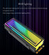 M.2 2280 ARGB Hard Drive Heatsink Cooling SSD Cooler, 5V 3Pin RGB Sync, Efficient Heat Dissipation, White