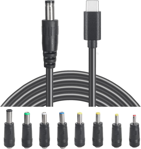 HSZJsto USB C to DC 5.5mm x 2.1mm Power Cable Cord, USB C