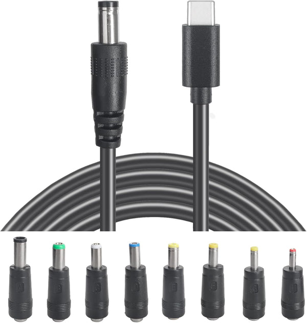 HSZJsto USB C to DC 5.5mm x 2.1mm Power Cable Cord, USB C