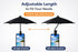 Generic Phone umbrella - Outdoor Phone Sun Shade Shield with Flexible Angle Design & Rotatable Phone Ring - Car