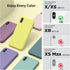 SURPHY Liquid Silicone Case for iPhone Xs and iPhone X, Thickened Microfiber Lining, Yellow