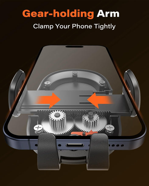 APPS2Car Suction Cup Phone Mount, Universal Phone Holder for Car Windshield/Dashboard, Compatible with All Cellphones
