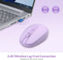 Rii RM700 2.4G Wireless Mouse Silent Mouse with USB Nano Receiver for Laptop,PC,Mac,Chromebook,Windows (Purple)