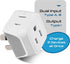 Ceptics Australia Power Plug Adapter, 2 in 1 Type I, US to Australia, China, New Zealand, 3 Pack