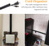 Black Spiral Winding Cable Management Pipe, Flexible Coiled Tube for Office, Computer, and Car (10ft)